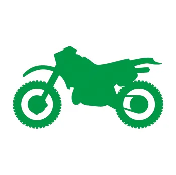 Samolepící dekorace SAMOLEPKA Motorka 003 levá (12 - zelená) NA AUTO, NÁLEPKA, FÓLIE, POLEP, TUNING, VLASTNÍ TEXT, TISK, AUTOSAMOLEPKY.cz, POLEPY, OBRÁZEK, LOGO, SAMOLEPKY