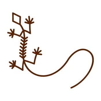 Samolepící dekorace Ještěrka 007 levá (15 - hnědá) SAMOLEPKA NA AUTO, NÁLEPKA, FÓLIE, POLEP, TUNING, VLASTNÍ TEXT, TISK, AUTOSAMOLEPKY.cz, POLEPY, OBRÁZEK, LOGO, 3D STICKERS