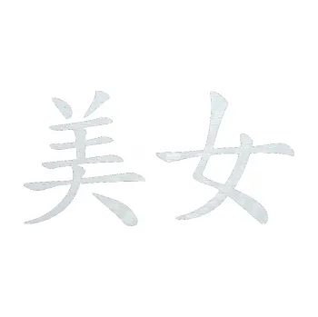 Polep vozidla SAMOLEPKA Čínský znak Prettywoman (51 - 3D karbon bílý) NA AUTO, NÁLEPKA, FÓLIE, POLEP, TUNING, VLASTNÍ TEXT, TISK, AUTOSAMOLEPKY.cz, POLEPY, OBRÁZEK, LOGO, SAMOLEPKY