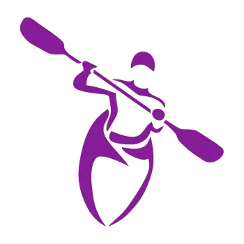 Polep vozidla SAMOLEPKA Kajakář 002 pravá (14 - fialová) NA AUTO, NÁLEPKA, FÓLIE, POLEP, TUNING, VLASTNÍ TEXT, TISK, AUTOSAMOLEPKY.cz, POLEPY, OBRÁZEK, LOGO, SAMOLEPKY