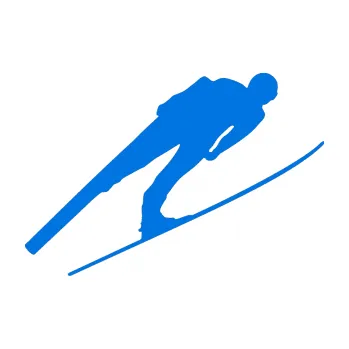 Samolepicí dekorace na vozidlo Lyžař 016 pravá (11 - modrá oceán) SAMOLEPKA NA AUTO, NÁLEPKA, FÓLIE, POLEP, TUNING, VLASTNÍ TEXT, TISK, AUTOSAMOLEPKY.cz, POLEPY, OBRÁZEK, LOGO, 3D STICKERS