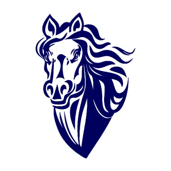 Samolepící dekorace SAMOLEPKA Kůň 068 levá hlava s hřívou (23 - tmavě modrá) NA AUTO, NÁLEPKA, FÓLIE, POLEP, TUNING, VLASTNÍ TEXT, TISK, AUTOSAMOLEPKY.cz, POLEPY, OBRÁZEK, LOGO, SAMOLEPKY