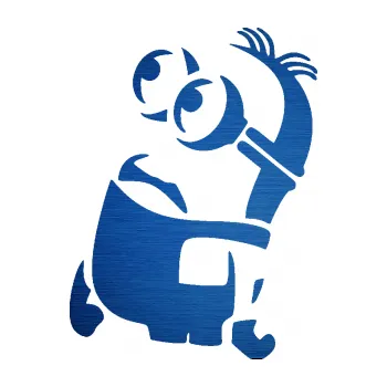 Samolepící dekorace Mimoň 001 levá (65 - škrábaný kov modrý) SAMOLEPKA NA AUTO, NÁLEPKA, FÓLIE, POLEP, TUNING, VLASTNÍ TEXT, TISK, AUTOSAMOLEPKY.cz, POLEPY, OBRÁZEK, LOGO, 3D STICKERS