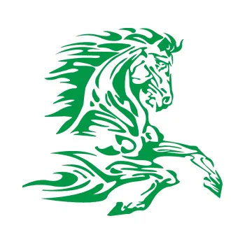 Samolepící dekorace Kůň 074 pravá (12 - zelená) SAMOLEPKA NA AUTO, NÁLEPKA, FÓLIE, POLEP, TUNING, VLASTNÍ TEXT, TISK, AUTOSAMOLEPKY.cz, POLEPY, OBRÁZEK, LOGO, 3D STICKERS