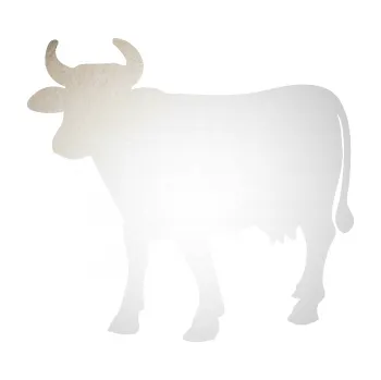 Samolepící dekorace Kráva 002 levá (82 - odrazková reflexní bílá) SAMOLEPKA NA AUTO, NÁLEPKA, FÓLIE, POLEP, TUNING, VLASTNÍ TEXT, TISK, AUTOSAMOLEPKY.cz, POLEPY, OBRÁZEK, LOGO, 3D STICKERS