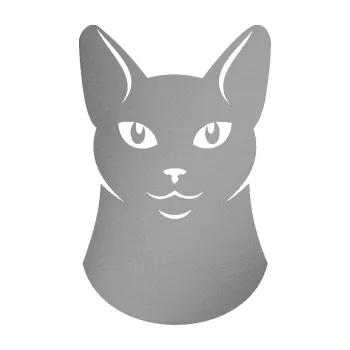 Samolepící dekorace Kočka 005 pravá (42 - stříbrná metalíza) SAMOLEPKA NA AUTO, NÁLEPKA, FÓLIE, POLEP, TUNING, VLASTNÍ TEXT, TISK, AUTOSAMOLEPKY.cz, POLEPY, OBRÁZEK, LOGO, 3D STICKERS