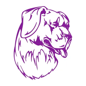 Polep vozidla SAMOLEPKA Pes 021 pravá (14 - fialová) NA AUTO, NÁLEPKA, FÓLIE, POLEP, TUNING, VLASTNÍ TEXT, TISK, AUTOSAMOLEPKY.cz, POLEPY, OBRÁZEK, LOGO, SAMOLEPKY