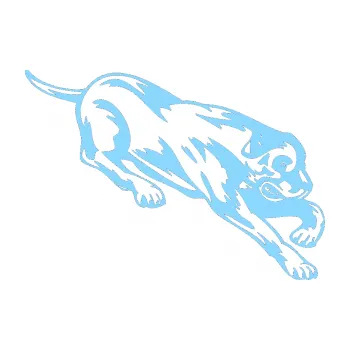 samolepka Pes 049 pravá (03 - světle modrá) SAMOLEPKA NA AUTO, NÁLEPKA, FÓLIE, POLEP, TUNING, VLASTNÍ TEXT, TISK, AUTOSAMOLEPKY.cz, POLEPY, OBRÁZEK, LOGO, 3D STICKERS