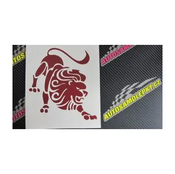 Samolepící dekorace SAMOLEPKA Lev zvěrokruh 004 pravá (10 - červená) NA AUTO, NÁLEPKA, FÓLIE, POLEP, TUNING, VLASTNÍ TEXT, TISK, AUTOSAMOLEPKY.cz, POLEPY, OBRÁZEK, LOGO, SAMOLEPKY