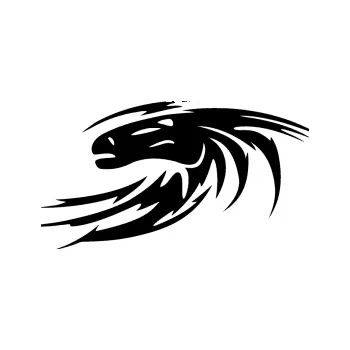 Samolepící dekorace SAMOLEPKA Kůň 023 levá hlava s vlající hřívou (01 - černá) NA AUTO, NÁLEPKA, FÓLIE, POLEP, TUNING, VLASTNÍ TEXT, TISK, AUTOSAMOLEPKY.cz, POLEPY, OBRÁZEK, LOGO, SAMOLEPKY