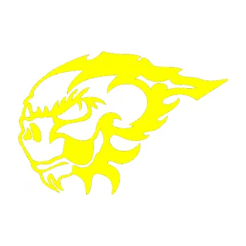 Samolepicí dekorace na vozidlo Glum levá (05 - žlutá citron) SAMOLEPKA NA AUTO, NÁLEPKA, FÓLIE, POLEP, TUNING, VLASTNÍ TEXT, TISK, AUTOSAMOLEPKY.cz, POLEPY, OBRÁZEK, LOGO, 3D STICKERS