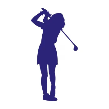 Polep vozidla SAMOLEPKA Golfistka 014 pravá (22 - střední modrá) NA AUTO, NÁLEPKA, FÓLIE, POLEP, TUNING, VLASTNÍ TEXT, TISK, AUTOSAMOLEPKY.cz, POLEPY, OBRÁZEK, LOGO, SAMOLEPKY