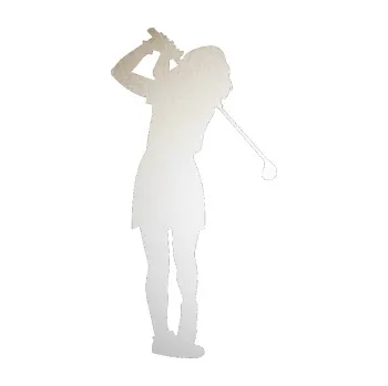 Polep vozidla SAMOLEPKA Golfistka 014 pravá (82 - odrazková reflexní bílá) NA AUTO, NÁLEPKA, FÓLIE, POLEP, TUNING, VLASTNÍ TEXT, TISK, AUTOSAMOLEPKY.cz, POLEPY, OBRÁZEK, LOGO, SAMOLEPKY