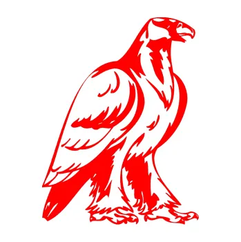 Samolepicí dekorace na vozidlo Predators 040 pravá orel (74 - Fluorescentní červená) SAMOLEPKA NA AUTO, NÁLEPKA, FÓLIE, POLEP, TUNING, VLASTNÍ TEXT, TISK, AUTOSAMOLEPKY.cz, POLEPY, OBRÁZEK, LOGO, 3D STICKERS