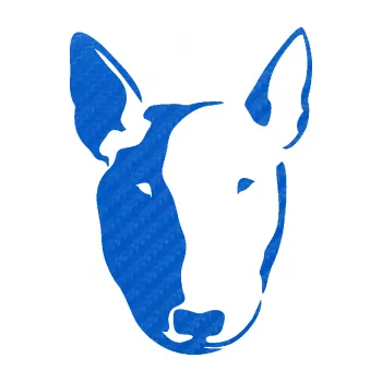 Polep vozidla SAMOLEPKA NA AUTO Pes 145 levá anglický teriér (57 - 3D karbon modrý) NÁLEPKA, FÓLIE, POLEP, TUNING, VLASTNÍ TEXT, TISK, AUTOSAMOLEPKY.cz, POLEPY, OBRÁZEK, LOGO, SAMOLEPKY