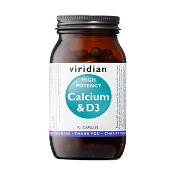 Zdraví VIRIDIAN nutrition High Potency Calcium & D3 90 kapslí