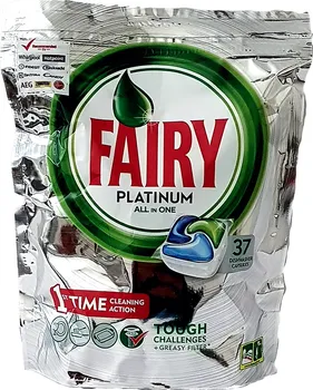 Tableta do myčky Procter & Gamble Fairy Platinum All in One gelové kapsle do myčky 37 ks
