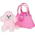 plyšák PlayTo Pejsek v kabelce 15 cm, růžový