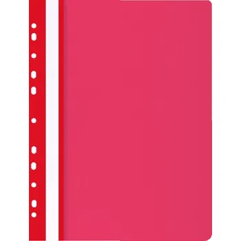 Rychlovazač Office A4, euroděrování, PP, 100/170 mic, červený