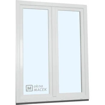 Vchodové dveře Plastové balkonové dveře - KNIPPING 70 AD, 1500x2200 mm, O+OS klapačka, bílá Otevírání: pravé, Provedení: jednostranná klika + madýlko + PVC rám + příslušenství a montážní materiál zdarma