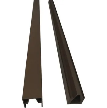 Příslušenství pro plot Sada počátečního a koncového profilu pro WPC plot Konsta 177 x 15 cm hnědá