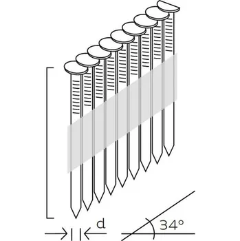 Hřebík Bostitch hřebíky PT 31/80 - Bez bombiček