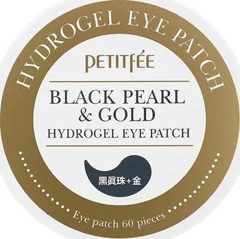 Péče o oční okolí Petitfée Black Pearl & Gold hydrogelová maska na oční okolí 60 ks
