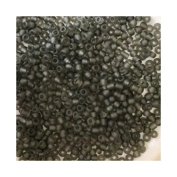 Dětské navlékací korálky Rokajl 9/0 černá matná