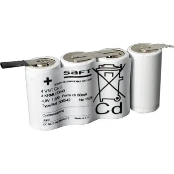 Článková baterie Baterie pro nouzová světla, osvětlení SAFT 4,8V 1600mAh vysokoteplotní (4SBSVTCs)