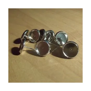 Materiál na výrobu šperku Lůžko náušnicové 14mm (12m vnitřní průměr) NP14 (10ks)