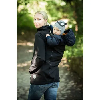 Pánská bunda Softshell bunda - černá, Angel wings Velikost: L