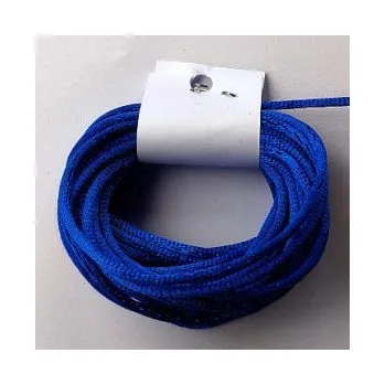 Korálek Saténová šňůra modrá 2,0mm (5m)