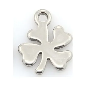 Přívěsek Přívěsek čtyřlístek 10x8mm chirurgická ocel