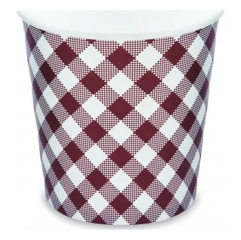 Jednorázové nádobí Papírová miska kulatá KARO 750ml průměr 115mm (50ks) 76975