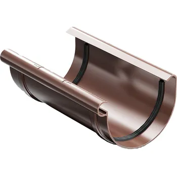 okap Gutta Aqua spojka PVC žlabu Okapové systémy 150 mm hnědá