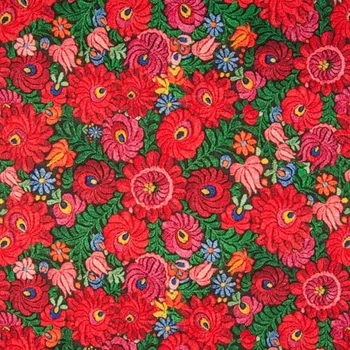 Dekorační látka barevné květy, š.135