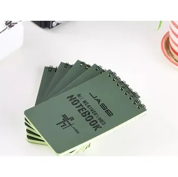 Zápisník Voděodolný poznámkový blok s kroužkovou vazbou