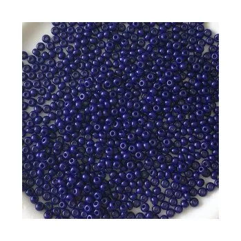 Dětské navlékací korálky Rokajl Preciosa 1. jakost 11/0 tmavá modrá č. 203