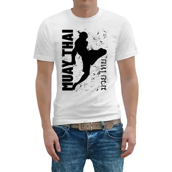 Pánské oblečení STRIKER Tričko Muay thai 2 Barva: Bílá, Velikost: XXL