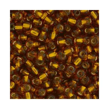 Dětské navlékací korálky Rokajl 6/0 hnědý průtah