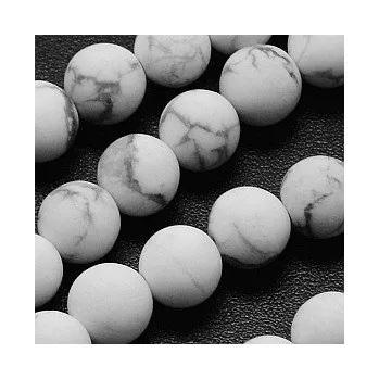 Korálek Howlit matný 8mm (6ks)