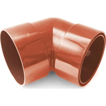 okap Gutta Aqua plastové okapové koleno 67,5° Okapové systémy 110 mm cihlově červená