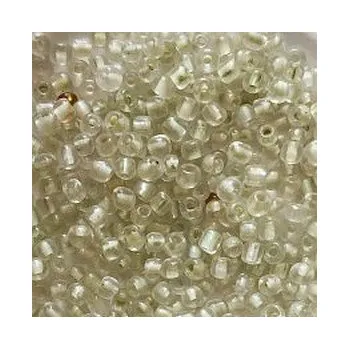 Dětské navlékací korálky Rokajl 8/0 krémový průtah