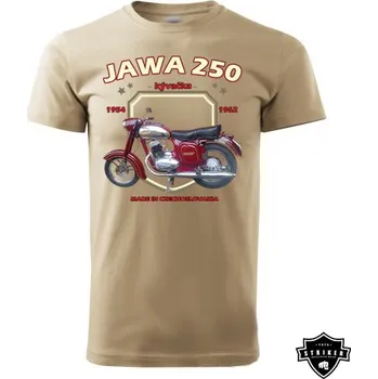 STRIKER Tričko JAWA 250 kývačka Barva: Písková, Velikost: XXXL