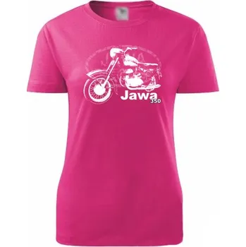 Dámské tričko STRIKER Dámské tričko Jawa 350 Barva: Růžová, Velikost: L