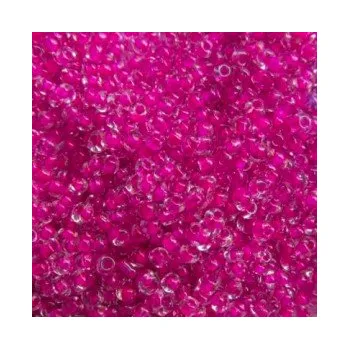 Dětské navlékací korálky Rokajl 8/0 růžový průtah