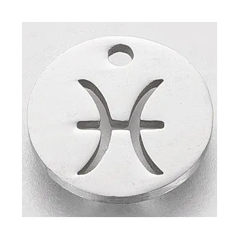 Přívěsek Přívěsek znamení zvěrokruhu - ryby 13x13mm chirurgická ocel