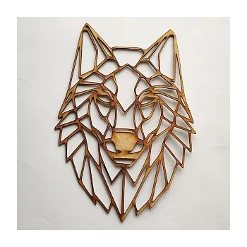 Dřevěná hračka Dřevěný výřez vlk 265x190mm