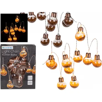 Out of The blueŽárovky s flitry svítící řetez - girlanda 170cm