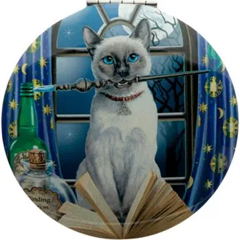 Zrcadlo Kapesní zrcátko s magickou kočkou - design Lisa Parker Barva: Kočka čarodějka